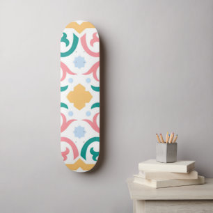 Skateboard Mosaïque/pastel/ressort