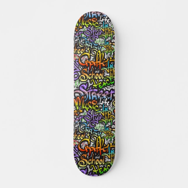 Skateboard Mot Graffiti cool Art Design (Devant)
