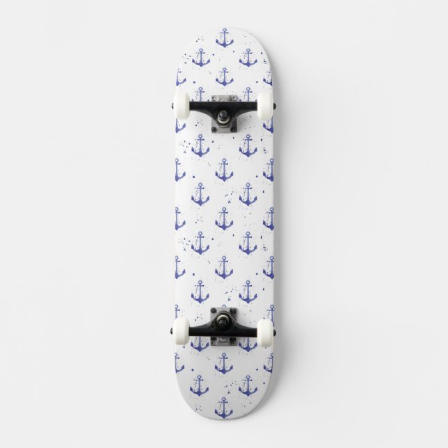 Skateboard Motif 2 d'Ancre d'aquarelle (Recto)