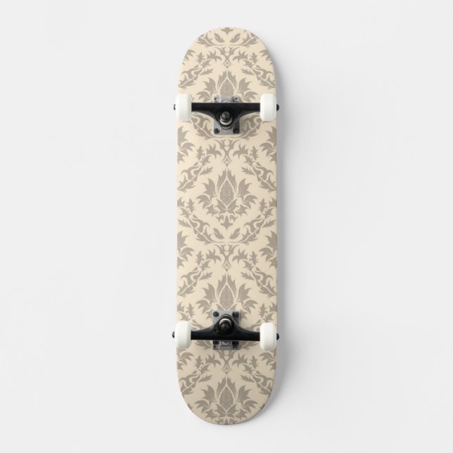 Skateboard Motif 3 de damassé (Recto)