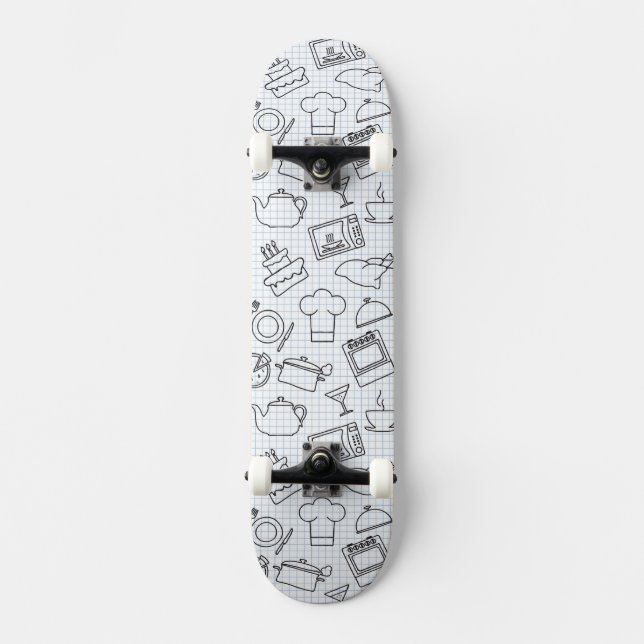 Skateboard Motif 4 de cuisine (Recto)
