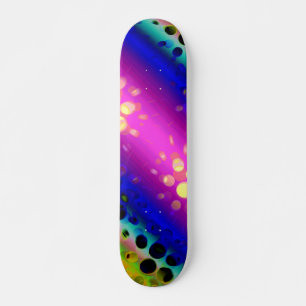 Skateboard Motif Abstrait coloré