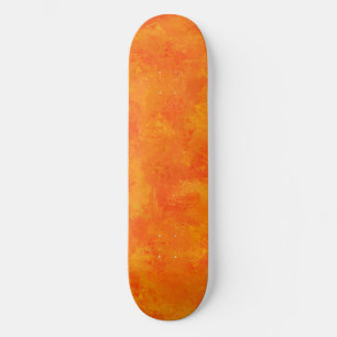 Skateboard Motif Abstrait orange