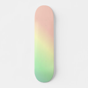 Skateboard Motif Abstrait Pastel Ombre Rainbow