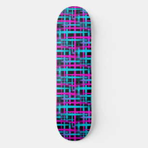 Skateboard Motif Abstrait rétro