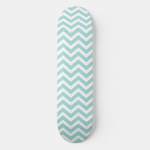 Skateboard Motif Aqua chevron