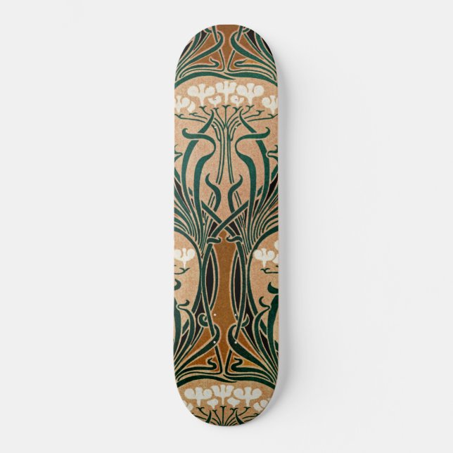 Skateboard Motif Art Nouveau #9 (Recto)