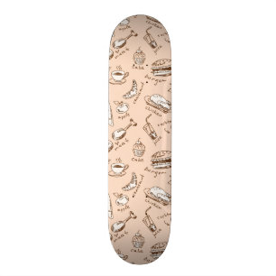 Skateboard Motif avec la nourriture