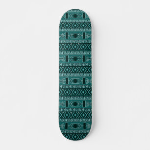 Skateboard Motif Aztec turquoise