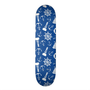 Skateboard Motif bleu de mer
