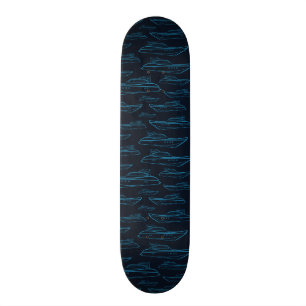 Skateboard Motif bleu de yacht