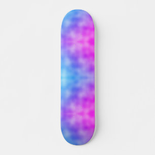 Skateboard Motif bleu et violet Abstrait