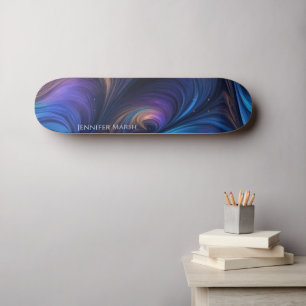 Skateboard Motif bleu foncé