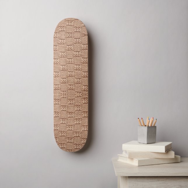 Skateboard Motif Bubble Knit Stitch par Shirley Taylor (Art mural)