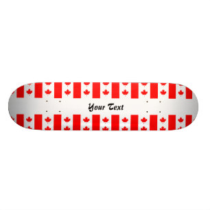 Skateboard Motif canadien de drapeau