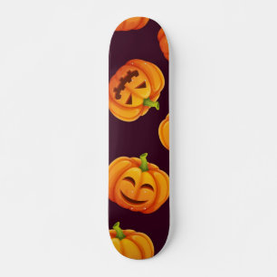 Skateboard motif citrouille
