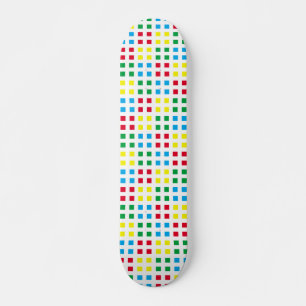 Skateboard Motif coloré de géométrie