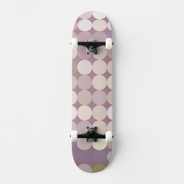 Skateboard Motif d'abrégé sur cercles de tissu (Recto)