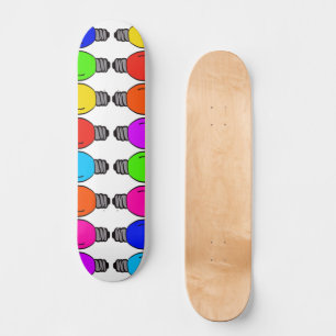 Skateboard Motif d'ampoules de Noël