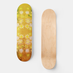 Skateboard Motif d'aquarelle Abstraite rétro