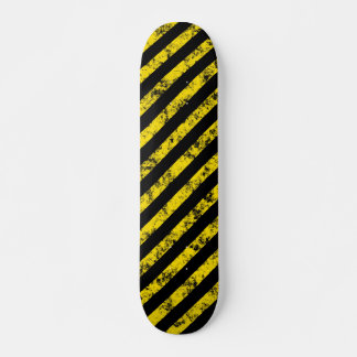 Skateboard Motif de bandes de bande de prudence de Grunge Jau