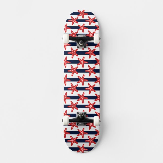 Skateboard Motif de bannière étoilée (Recto)