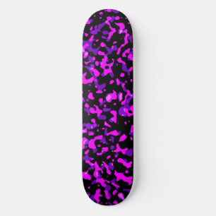 Skateboard Motif de Camouflage rose et violet moderne
