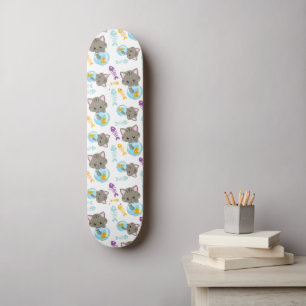 Skateboard Motif De Chats, Chats Mignons, Chatons, Poisson