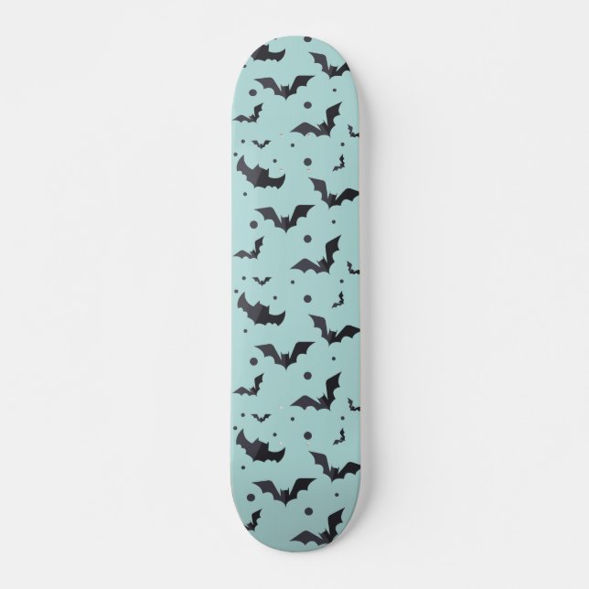 Skateboard Motif de chaume verte d'Halloween (Devant)