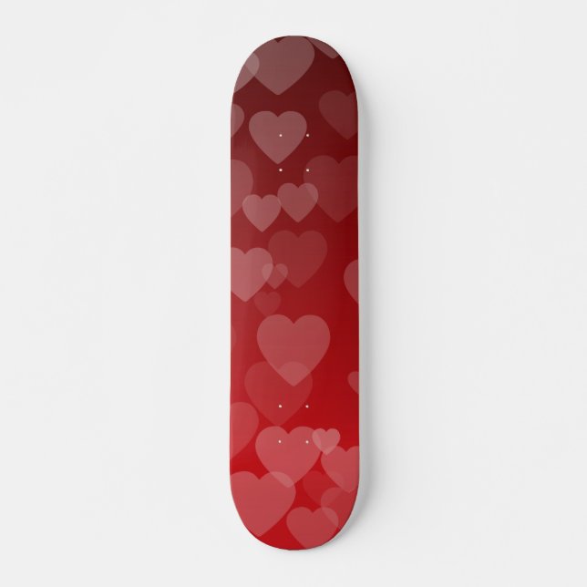 Skateboard Motif de coeur 19 (Devant)