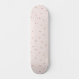 Skateboard Motif de cœur minimal doux