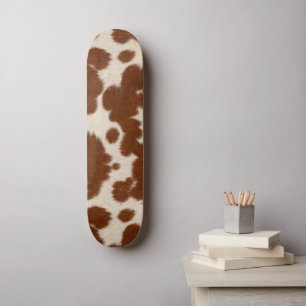 Skateboard Motif de cuir de veau réaliste