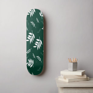 Skateboard motif de feuille