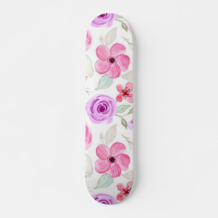 Skateboard Motif de fleurs