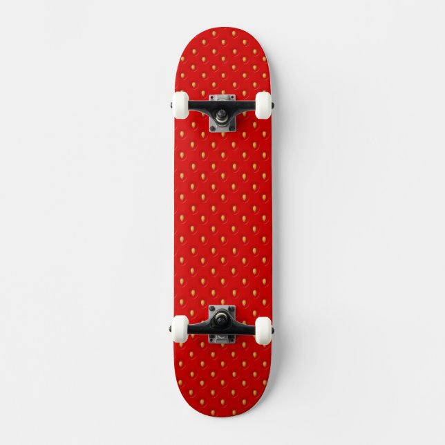 Skateboard Motif de fraise (Recto)