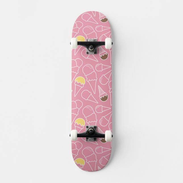 Skateboard Motif de glace d'été (Recto)
