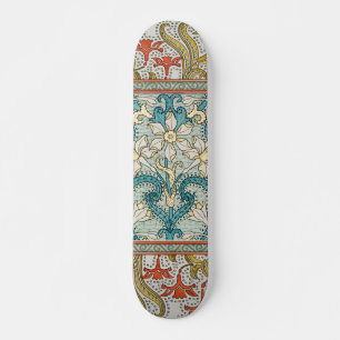 Skateboard Motif de jonquille Art Nouveau vintage Verneuil