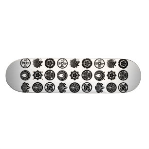 Skateboard motif de kamon