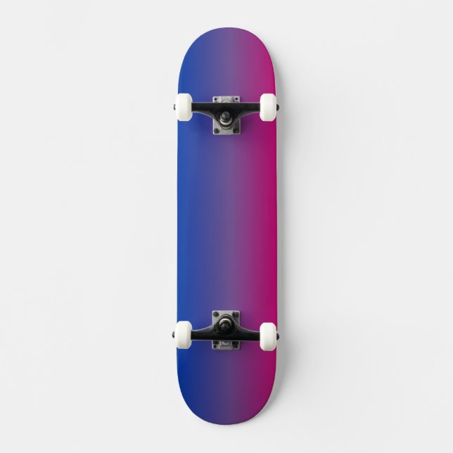 Skateboard Motif de la fierté dégradante : Bi (Recto)