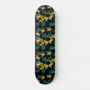 Skateboard Motif de la jungle de grenouilles