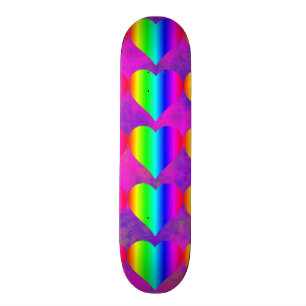 Skateboard Motif de l'adolescence d'arc-en-ciel d'amusement