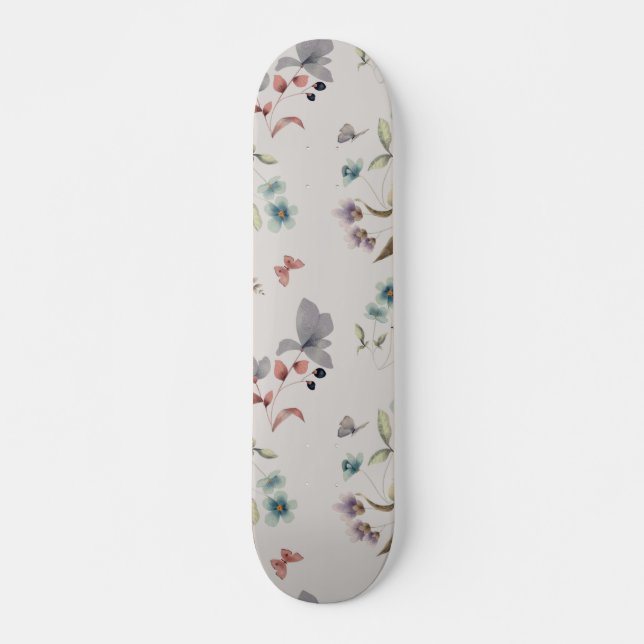 Skateboard Motif de papillon animal sauvage (Devant)