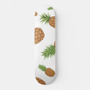 Skateboard Motif de pomme de pin aquarelle 1