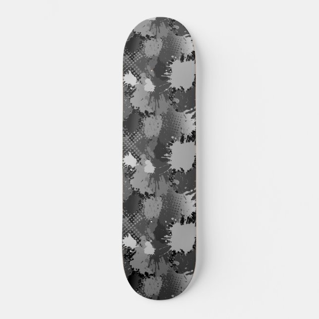 Skateboard Motif de projection de peinture 2 (Recto)