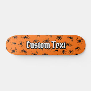 Skateboard Motif de silhouettes d'araignée