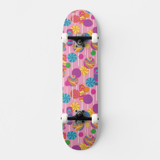 Skateboard Motif de sucrerie de lucettes (Recto)