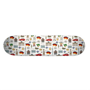 Skateboard Motif de symboles de l'Allemagne  