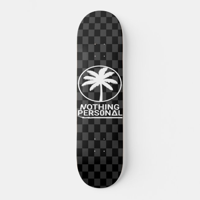 Skateboard Motif de tableau de bord noir et gris (Recto)