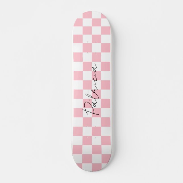 Skateboard Motif de tableau de contrôle rose (Devant)