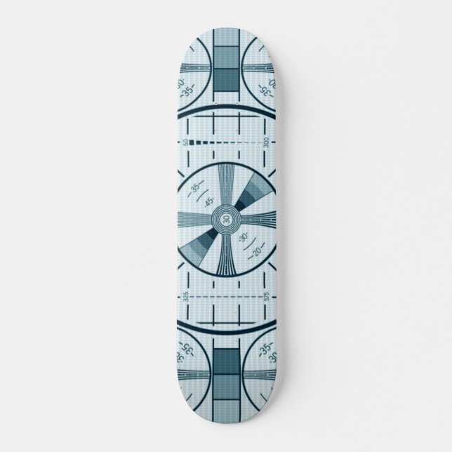 Skateboard Motif de test TV vintage (Devant)